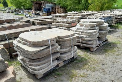 Trittplatten aus Granit, Granitplatten, Bodenplatten, Gehwegplatten, Polygonalplatten