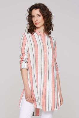SOCCX Gestreifte Longbluse in Multi Color