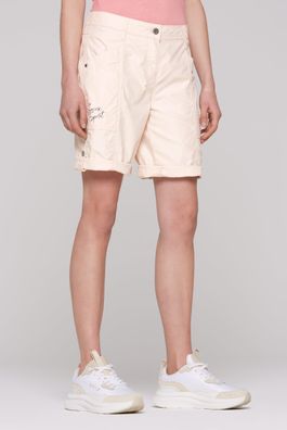 SOCCX Bermuda mit Turn-Up in Milky Beige