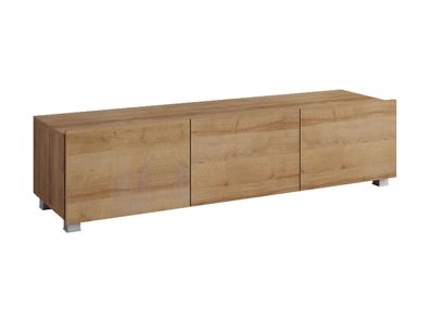 BETTSO Stilvoller TV-Schrank BIRD 150 / goldene Eiche