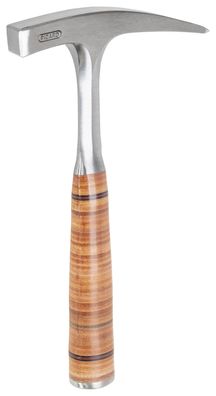 PICARD Ganzstahl Geologenhammer 500g mit Spitze und Ledergriff Nr. 761