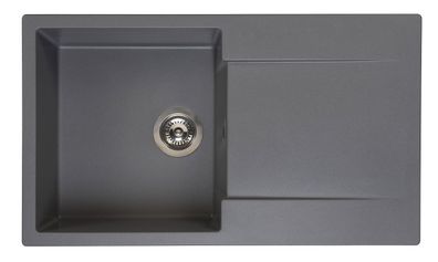 Reginox Amsterdam 10 Küchenspüle mit Abtropffläche grau metallic