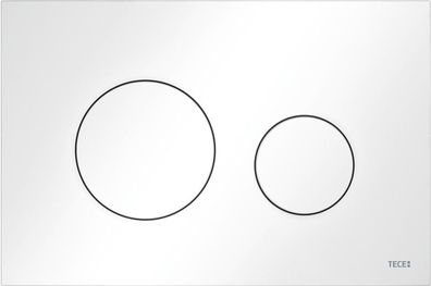 TECE loop WC-Betätigungsplatte Kunststoff für Zweimengentechnik, weiß