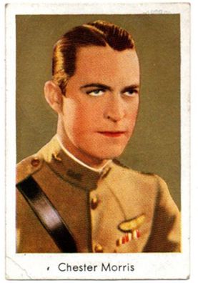 Chester Morris Vintage Altes Zigaretten Foto Bild Goldfilm 29 von 1933 USA Filmstar