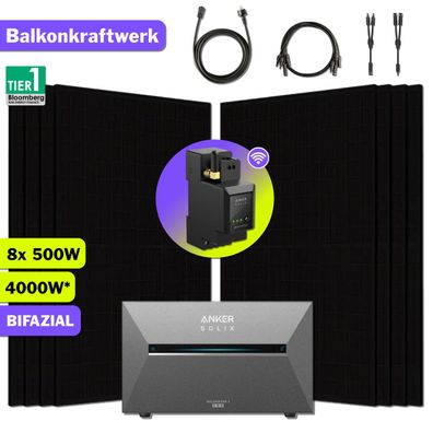 4000W Balkonkraftwerk Anker Solix Solarbank 3 E2700 Pro, Erweiterungsspeicher