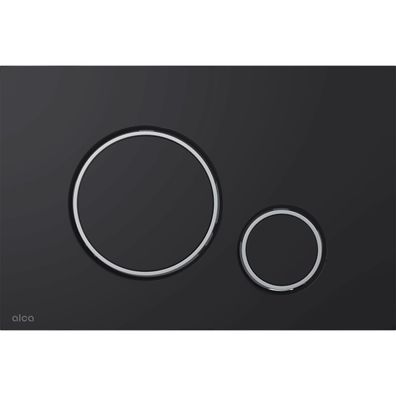 Alcadrain WC - Betätigungsplatte M778 Schwarz-Matt/Chrom-Glanz