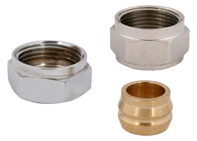 Klemmverschraubung 15 mm 3/4" Überwurf Schlösser
