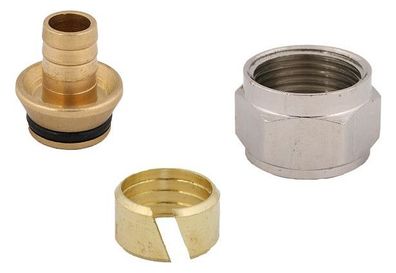 Klemmverschraubung 17 mm 3/4" Überwurf Schlösser