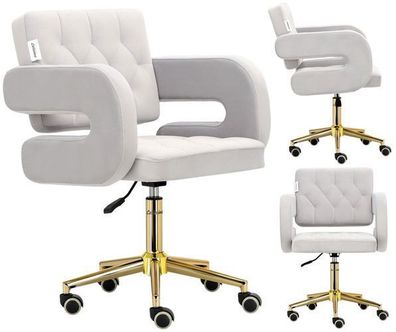 Kosmetik Friseurhocker mit Rückenlehne SPA Mobilstuhl Amalfi