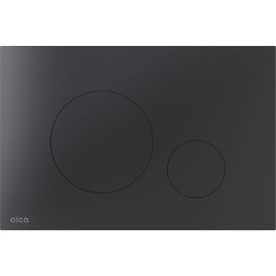 Alcadrain WC - Betätigungsplatte TURN-BLACK Schwarz-Matt Edelstahl