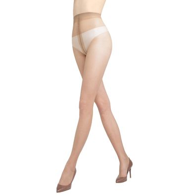 Gatta Eve 8 DEN Klassische Damenstrumpfhose sehr dünn, Frühling, Sommer, Daino, Natur