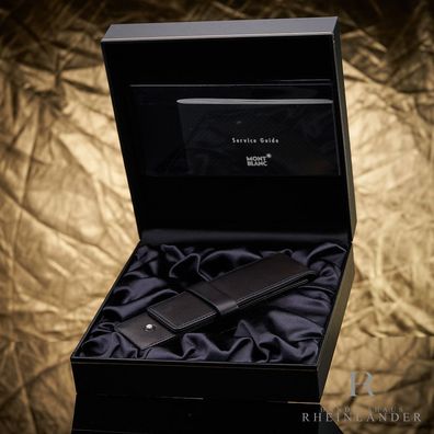 Montblanc 75 Year Anniversary Siena 2er Leder Etui Pen Pouch Black ID 75281