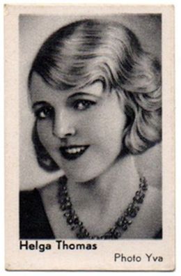 Helga Thomas Alte Zigaretten Foto Bild 8 von 1933 Film Movie Star Schweden