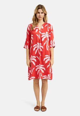 Smith & Soul Kleid mit geradem Ellenbogenausschnitt in Chili