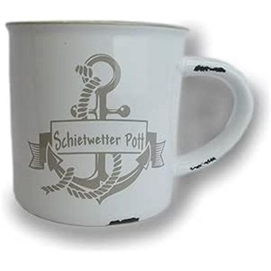 Schietwetter Rusty Keramik Becher Grau