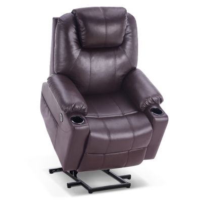 MCombo Elektrisch Aufstehhilfe Fernsehsessel Relaxsessel Massage Heizung USB 7040DB