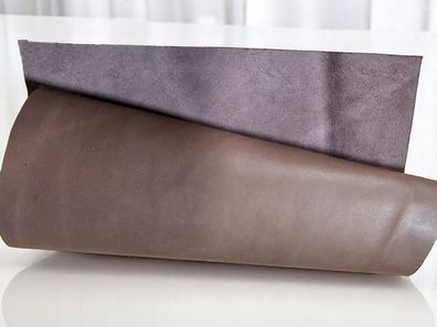 Lederzuschnitte Rindsnappa 1,0-1,5 mm matt Braun - 50×100 / 60×40 / 30×20 cm