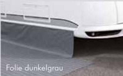 Hindermann Bodenschürze Folie dunkelgrau 400 cm Windschutz Sichtblende Wohnmobil