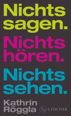 Nichts sagen. Nichts hören. Nichts sehen. | Kathrin Röggla | Buch | 304 S