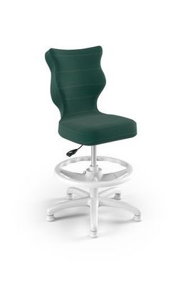 Petit Kinderstuhl mit Fußstütze weiß Velvet 05 Größe 3
