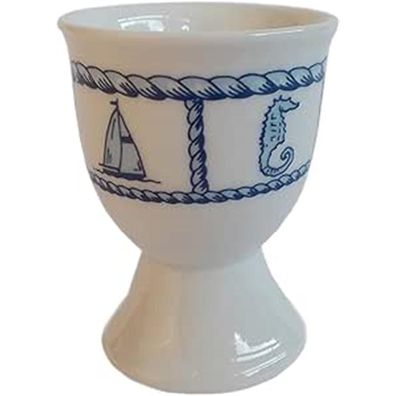 Eierbecher mit maritimen Motiven