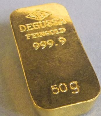Goldbarren 50gramm 999.9feingold