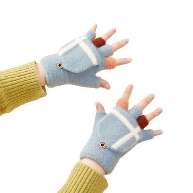 Winter-Handschuhe fuer Touchscreen, Damen/Kinder - Blau