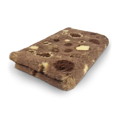 Vet Bed Hundedecke Hundebett Schlafplatz 150 x 100 cm braun dunkelbraun creme