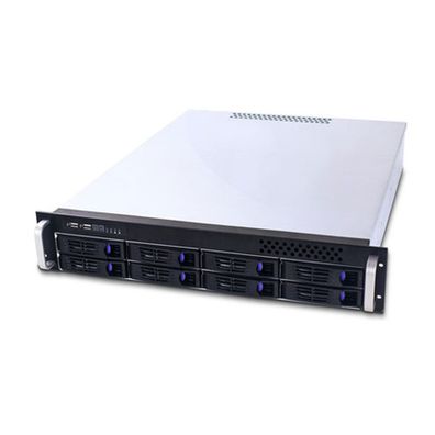 FANTEC SRC-2080X07, 2HE 19"-Storagegehäuse ohne Netzteil, 550mm tief, schwarz