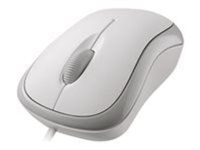 Microsoft Basic Optical Mouse weiß kabelgebunden