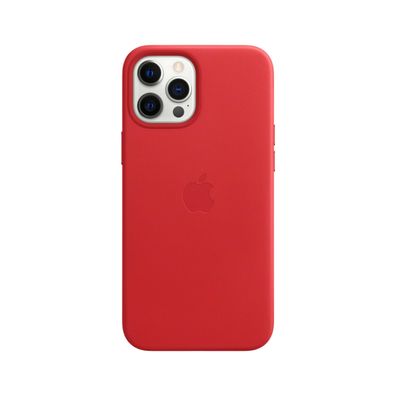 Apple Leder Case iPhone 12 Pro Max mit MagSafe (rot)