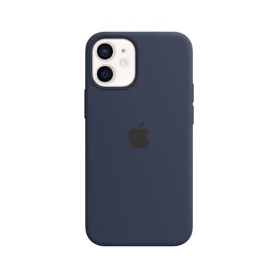 Apple Silikon Case iPhone 12 mini mit MagSafe (dunkelmarine)