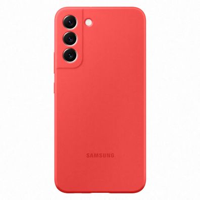 Samsung Silicone Cover für Galaxy S22 + , Glow Red