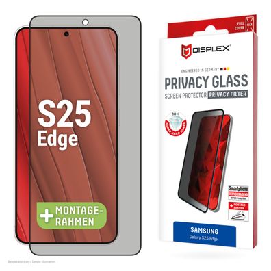 Displex Sichtschutz / Privacy Panzerglas vollflächig Galaxy S25 Edge