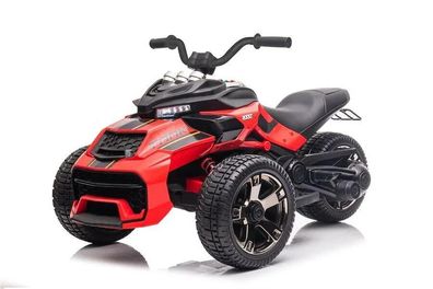 Elektro Kindermotorrad Dreirad 12V Motorrad LED Räder, Musik, Stützräder, Leder