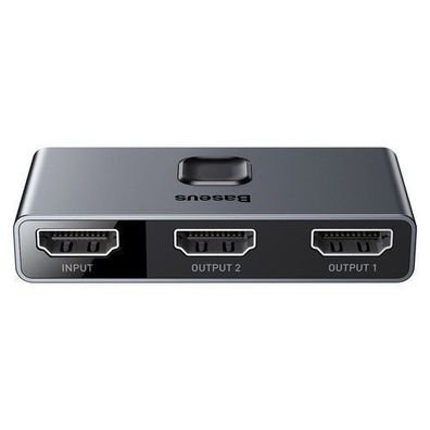Baseus HDMI Switch Splitter - Dual HDMI 4K / 30 Hz Adapter Grau (Modell: CAHUB-B