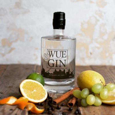 WUE Gin 0,5L 44% vol. original Würzburg Dry Gin handcrafted