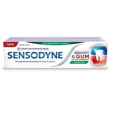 Sensodyne Zahnpasta gegen Empfindlichkeit & Zahnfleisch mit Fluorid, Minzgeschma