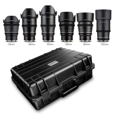 Samyang MF 14/24/35/50/85/135 MK2 Koffer Sony E