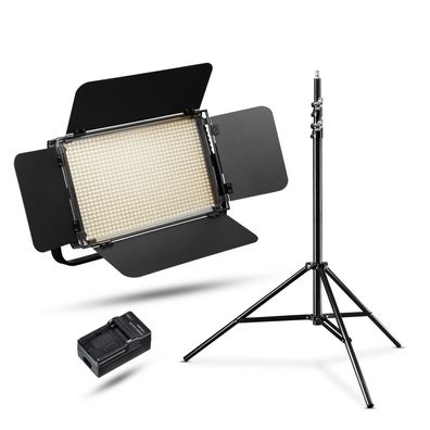 Walimex pro LED Niova 900 Plus Bi Color Flächenleuchte Stativ Akku Videoleuchte