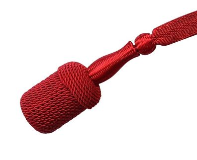 rot Portepee mit rot Tresse Knot (grosse Ausführung)