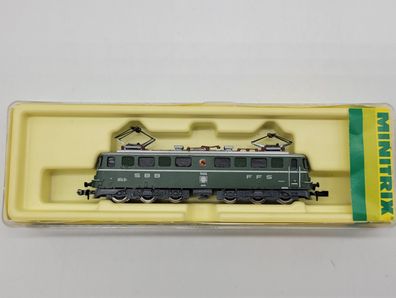 Gebrauchtes 87012968 Minitrix 12968 Elok Ae 6/6 11414 grün Spur N gebraucht 1:160