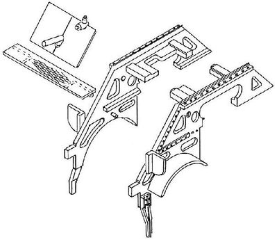 Weinert 87005 Vor. Rahmenpartie BR01.10 Spur H0