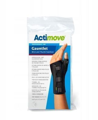 Actimove Handgelenk- und Daumenschiene, Schwarz, Groesse M