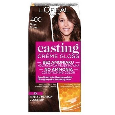 L'Oreal Paris Casting Creme Gloss Haarfarbe 400 Mittelbraun