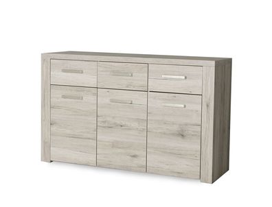 Kommode Phil Sandeiche 136x84x42 cm Sideboard Schrank Wohnzimmer Diele