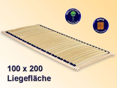 Lattenrost Duplex 100x200 cm Lattenrahmen für Bettgestelle, Bettrost