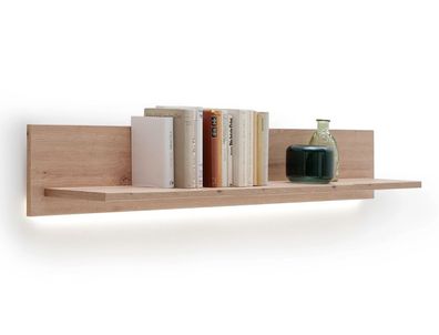 Wandboard Mendoza 7 Balkeneiche 160x24x25 cm Wandregal Bücherregal