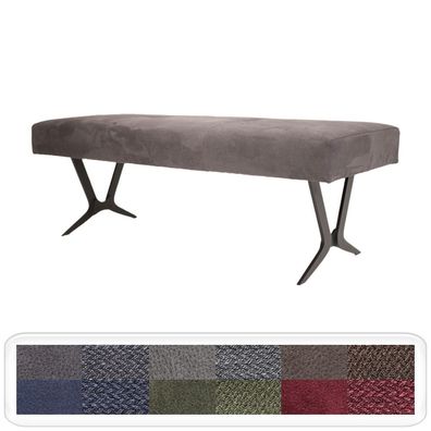 Polsterbank Eda 2 ohne Lehne Sitzbank 130cm 150cm Metall Varianten