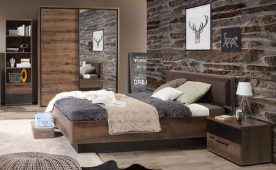Jugendzimmer Joyce 34 Schlammeiche 4-teilig Schlafzimmer Bett Nako